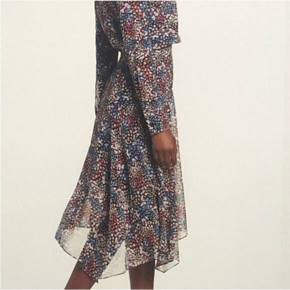 NWT - Charles Henry Floral Mid Length, size Medium, long sleeve - Picture 3 of 10